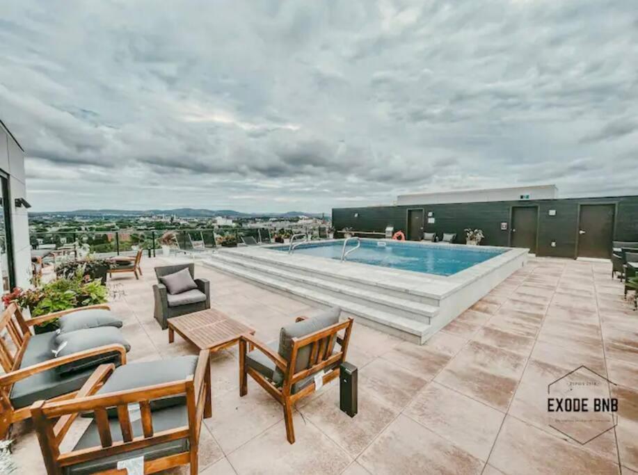 Condo - 305 Piscine Bbq Wifi Quebec City Bagian luar foto